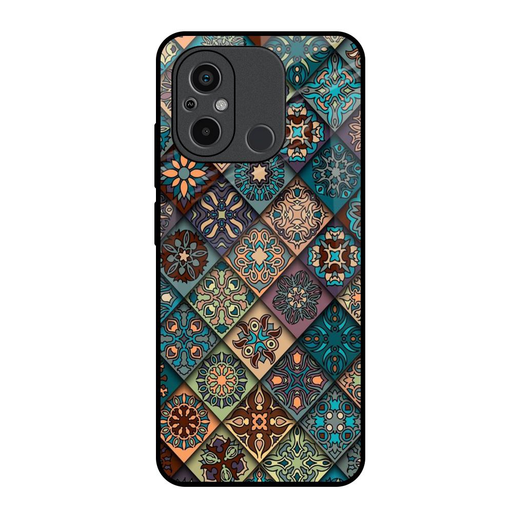 Retro Art Redmi 12C Glass Back Cover Online
