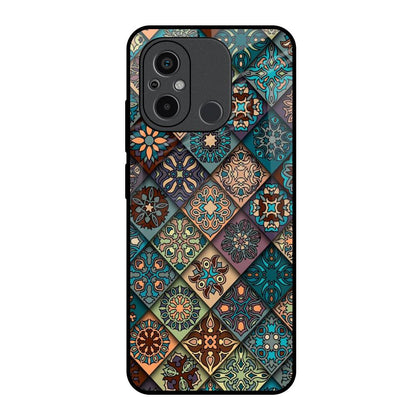 Retro Art Redmi 12C Glass Back Cover Online