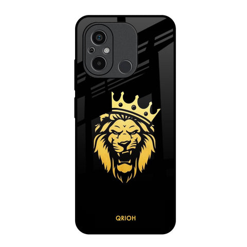 Lion The King Redmi 12C Glass Back Cover Online