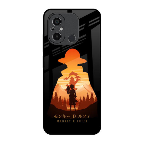 Luffy One Piece Redmi 12C Glass Back Cover Online