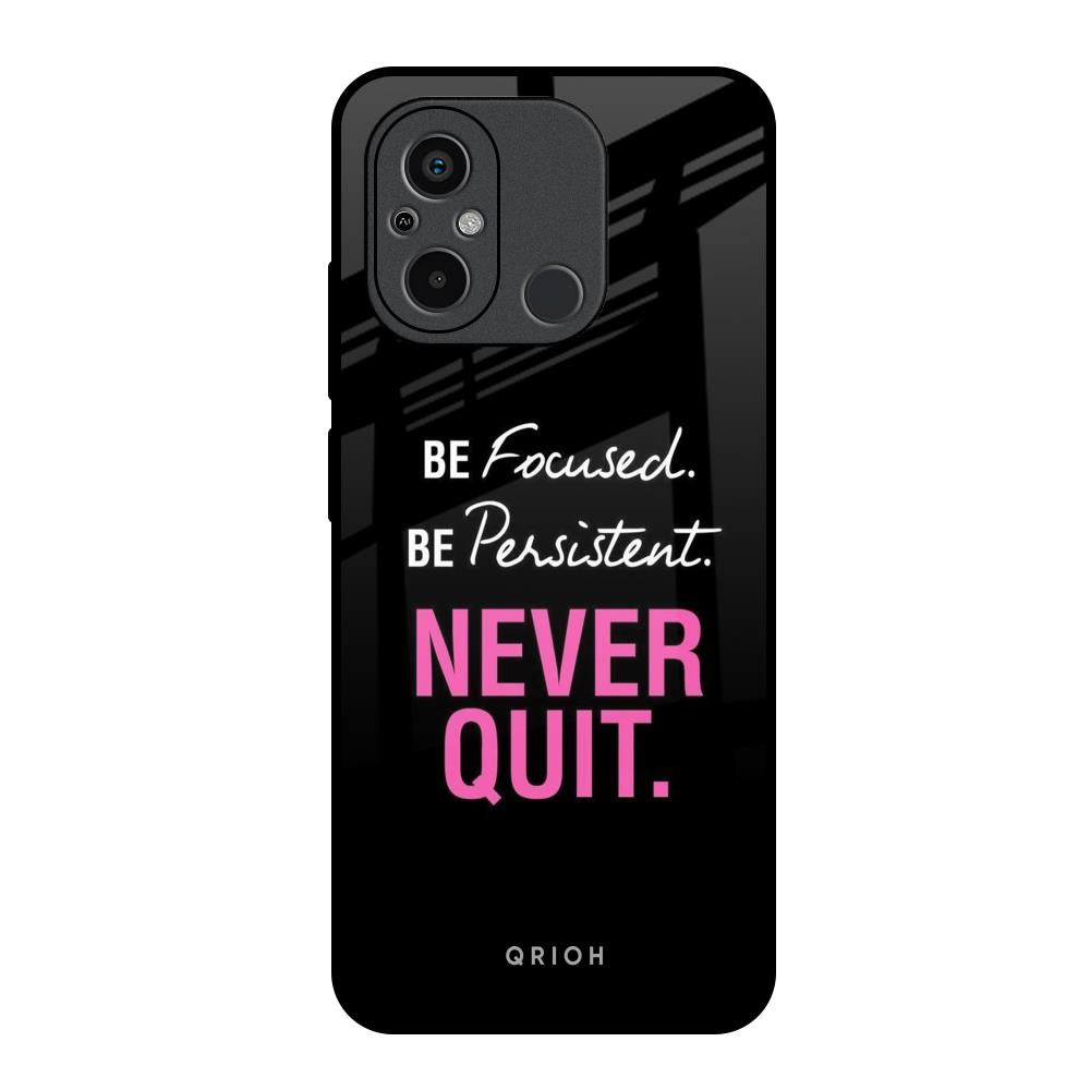Be Focused Redmi 12C Glass Back Cover Online