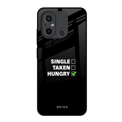 Hungry Redmi 12C Glass Back Cover Online