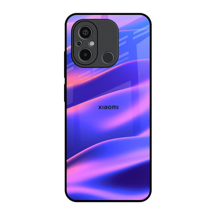 Colorful Dunes Redmi 12C Glass Back Cover Online