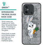 Cute Baby Bunny Glass Case for Redmi 12C