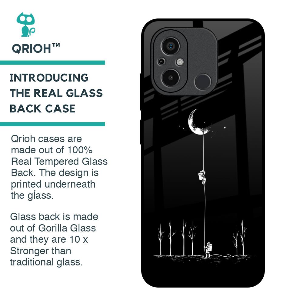 Catch the Moon Glass Case for Redmi 12C