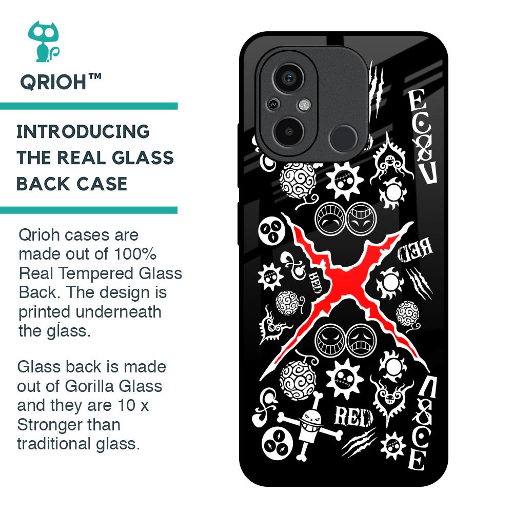 Red Zone Glass Case for Redmi 12C