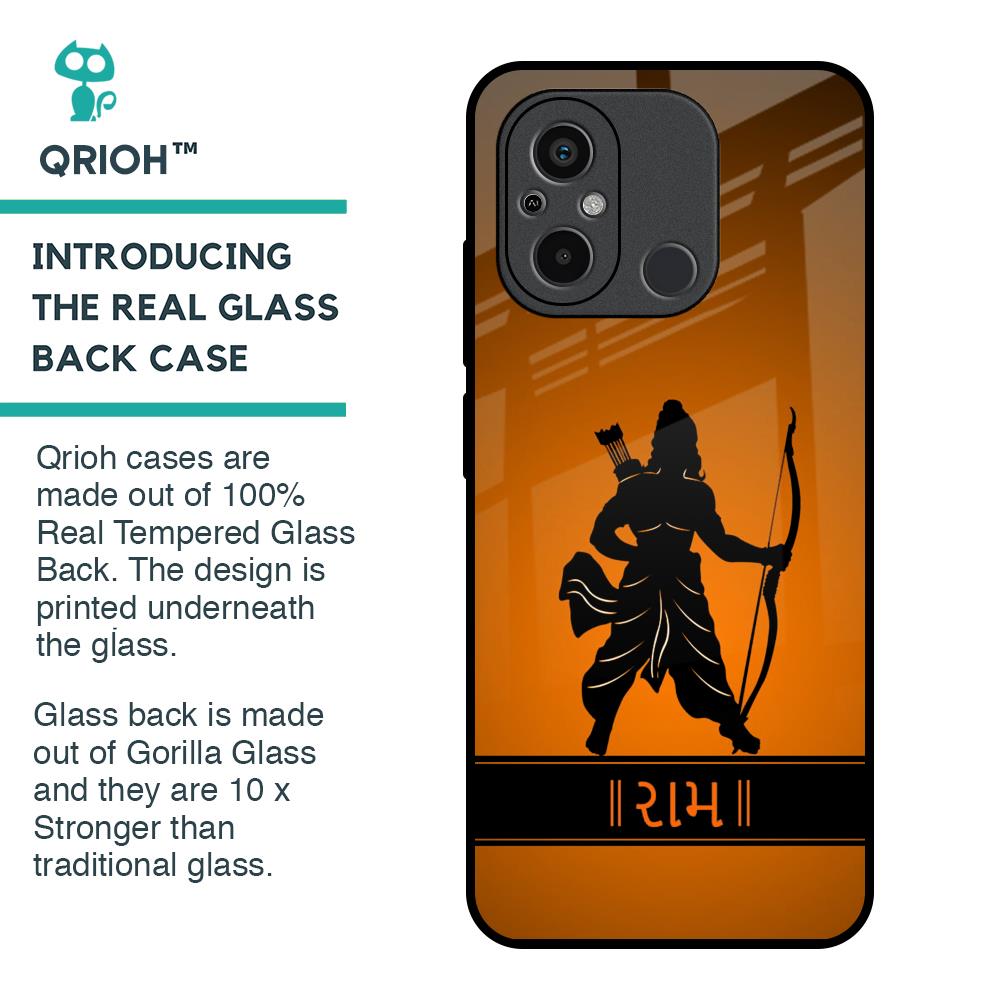 Halo Rama Glass Case for Redmi 12C