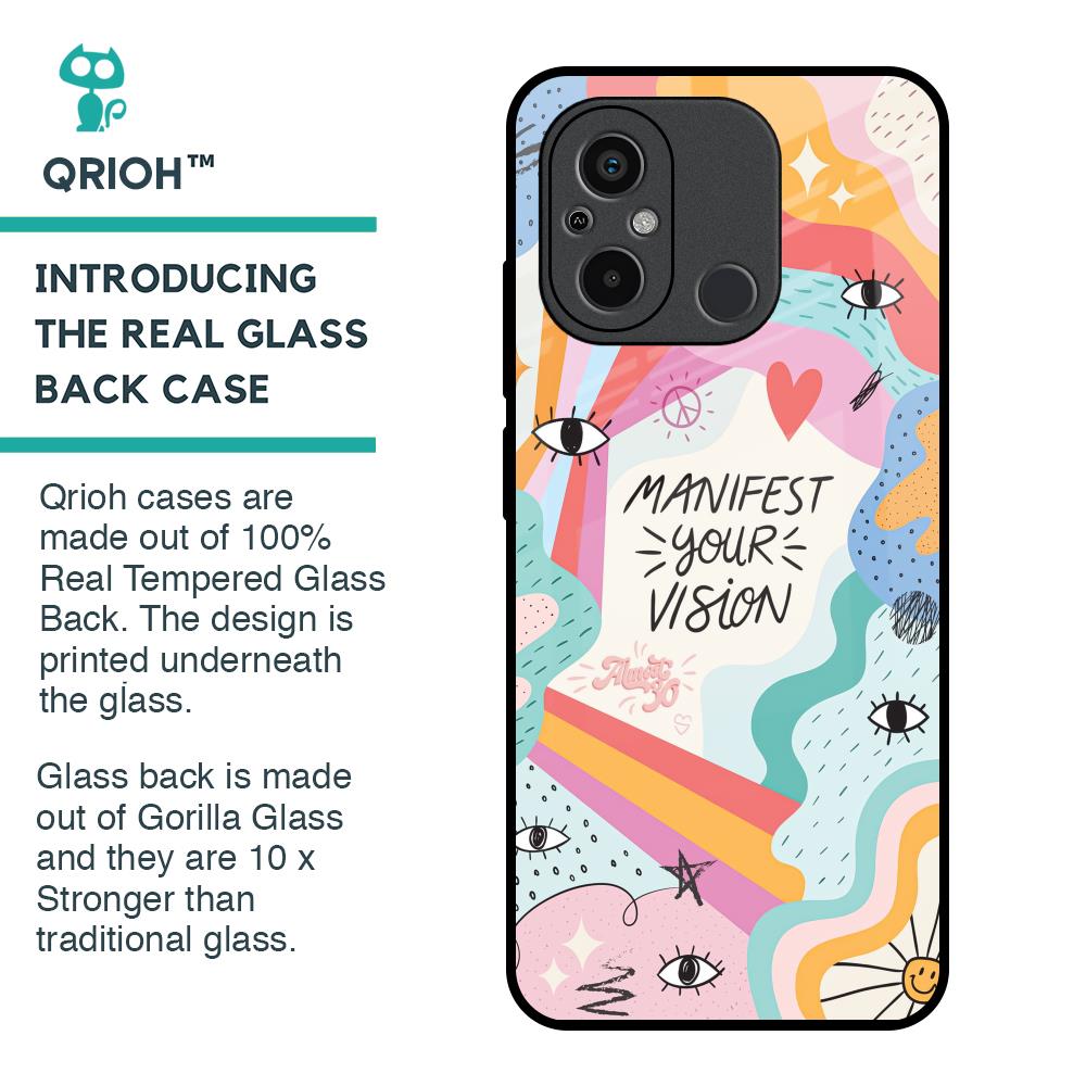 Vision Manifest Glass Case for Redmi 12C