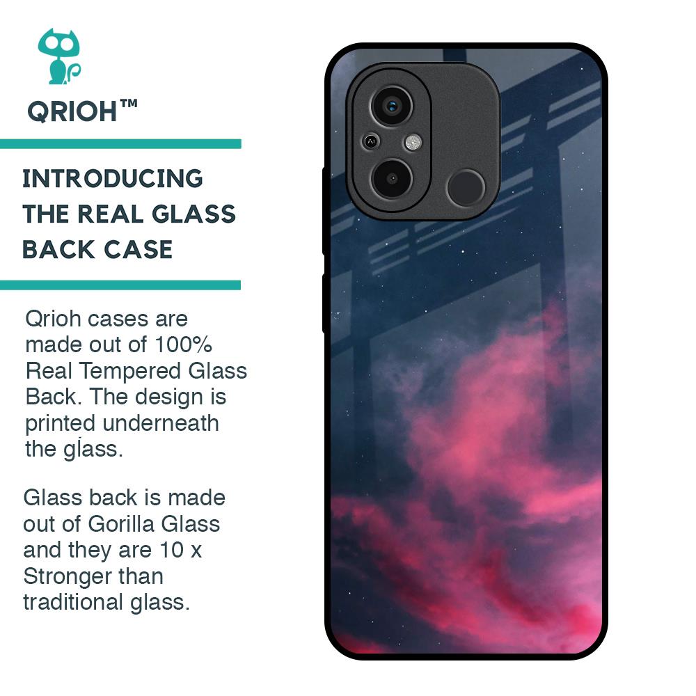 Moon Night Glass Case For Redmi 12C