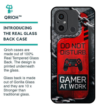 Do No Disturb Glass Case For Redmi 12C
