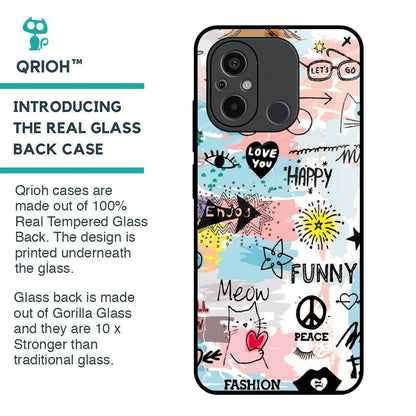 Just For You Glass Case For Redmi 12C