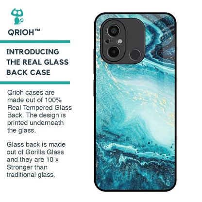 Sea Water Glass Case for Redmi 12C