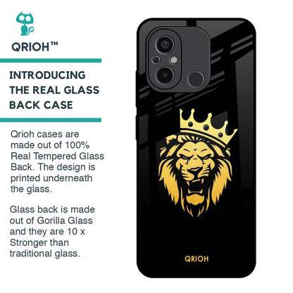 Lion The King Glass Case for Redmi 12C