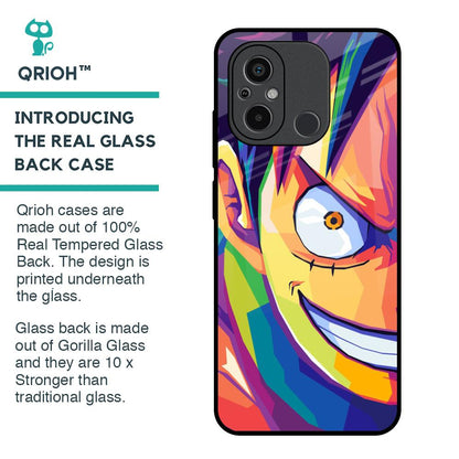 Monkey Wpap Pop Art Glass Case for Redmi 12C