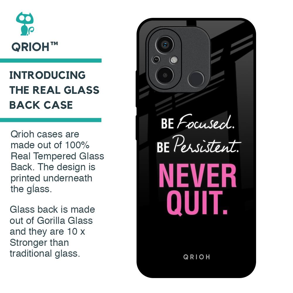 Be Focused Glass Case for Redmi 12C