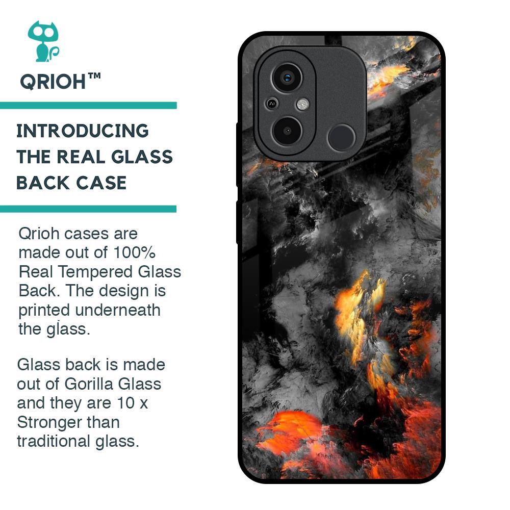 Lava Explode Glass Case for Redmi 12C