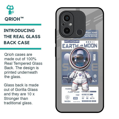 Space Flight Pass Glass Case for Redmi 12C
