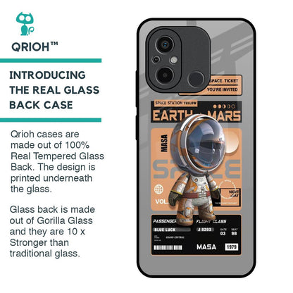 Space Ticket Glass Case for Redmi 12C