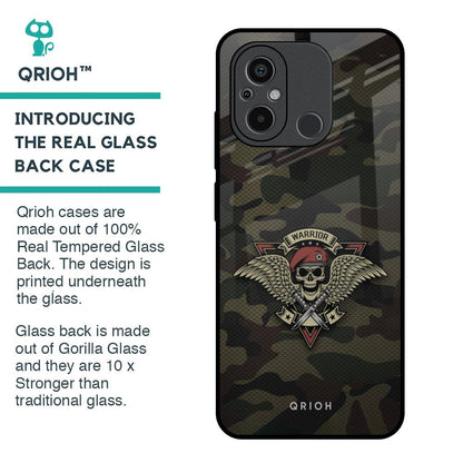 Army Warrior Glass Case for Redmi 12C