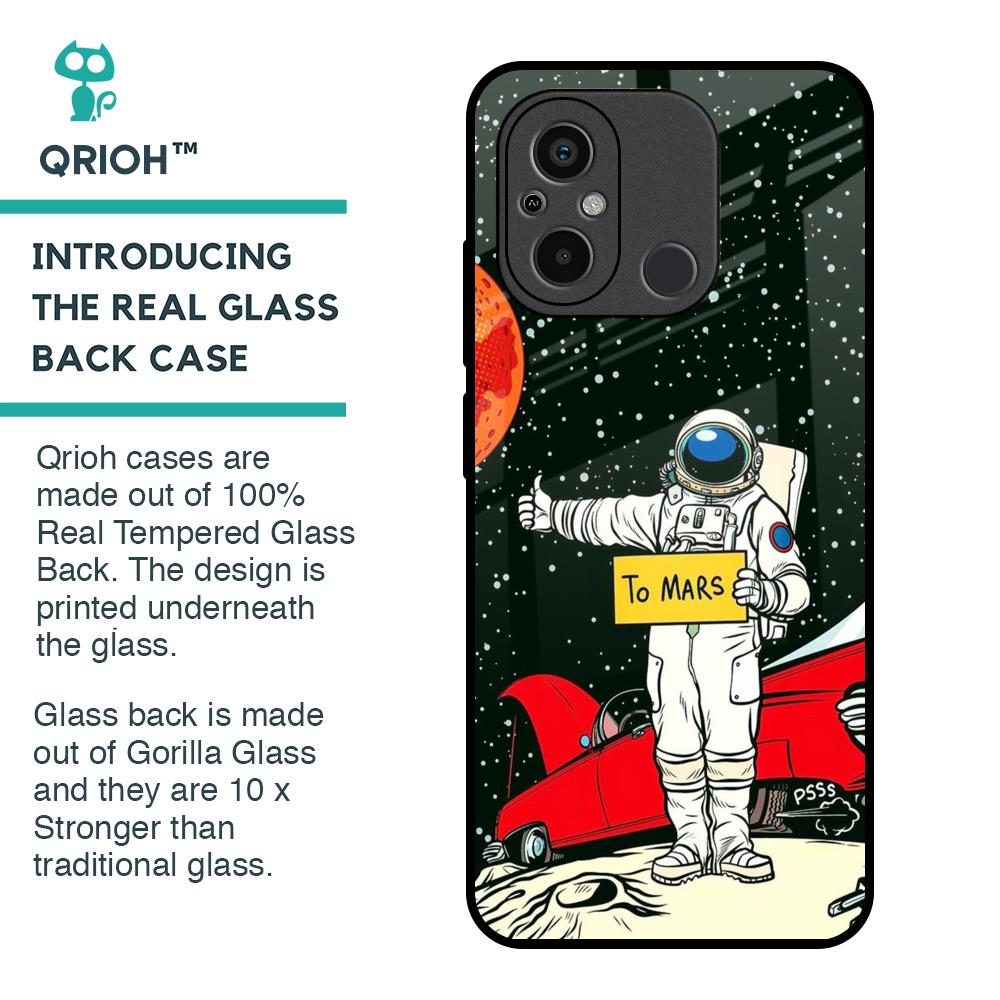Astronaut on Mars Glass Case for Redmi 12C