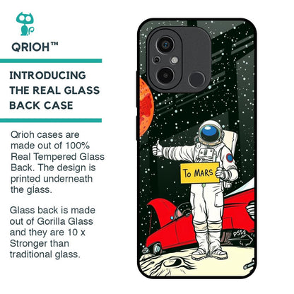 Astronaut on Mars Glass Case for Redmi 12C