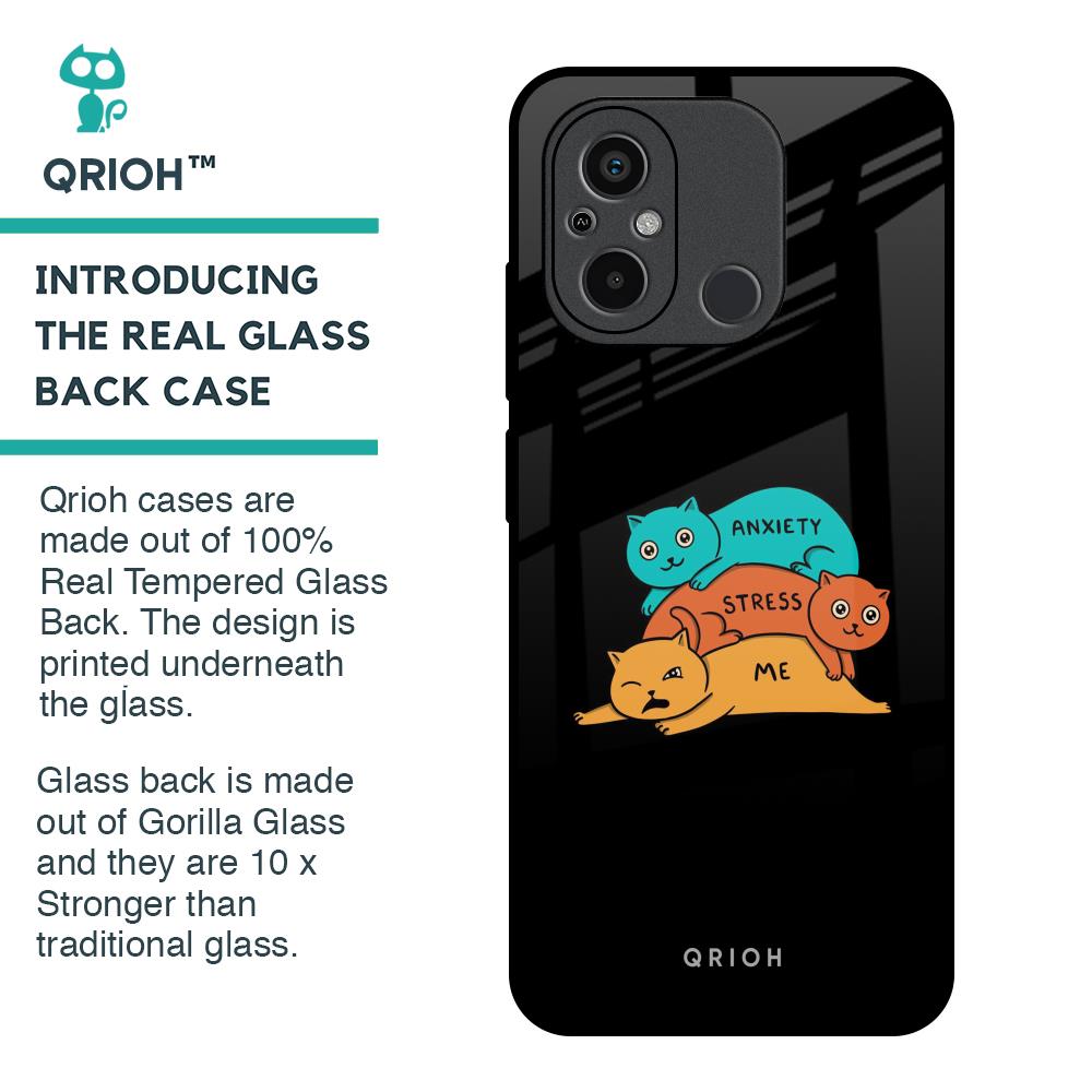Anxiety Stress Glass Case for Redmi 12C