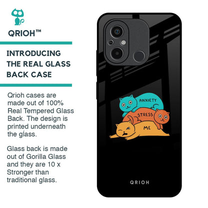 Anxiety Stress Glass Case for Redmi 12C