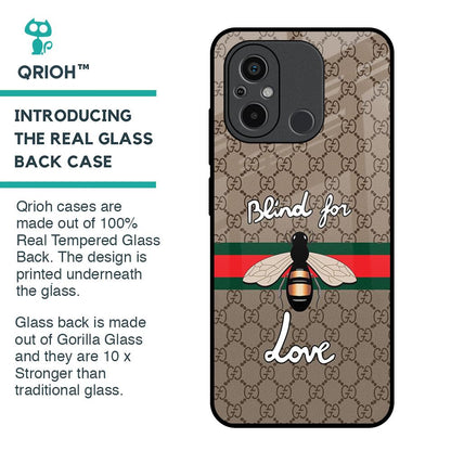 Blind For Love Glass Case for Redmi 12C