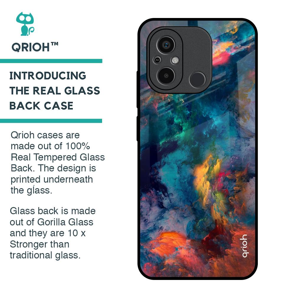Cloudburst Glass Case for Redmi 12C