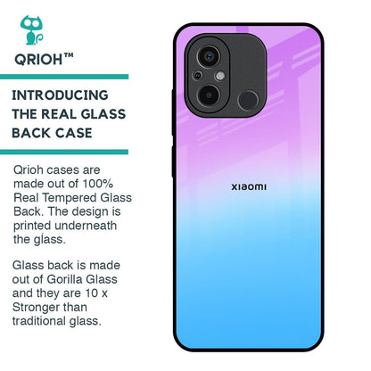 Unicorn Pattern Glass Case for Redmi 12C