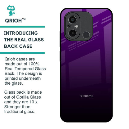 Harbor Royal Blue Glass Case For Redmi 12C