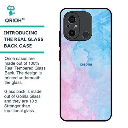 Mixed Watercolor Glass Case for Redmi 12C