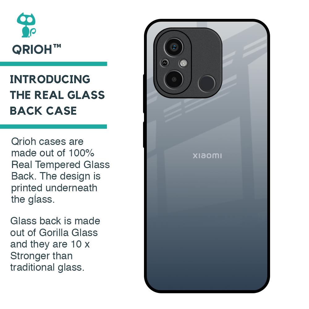 Dynamic Black Range Glass Case for Redmi 12C