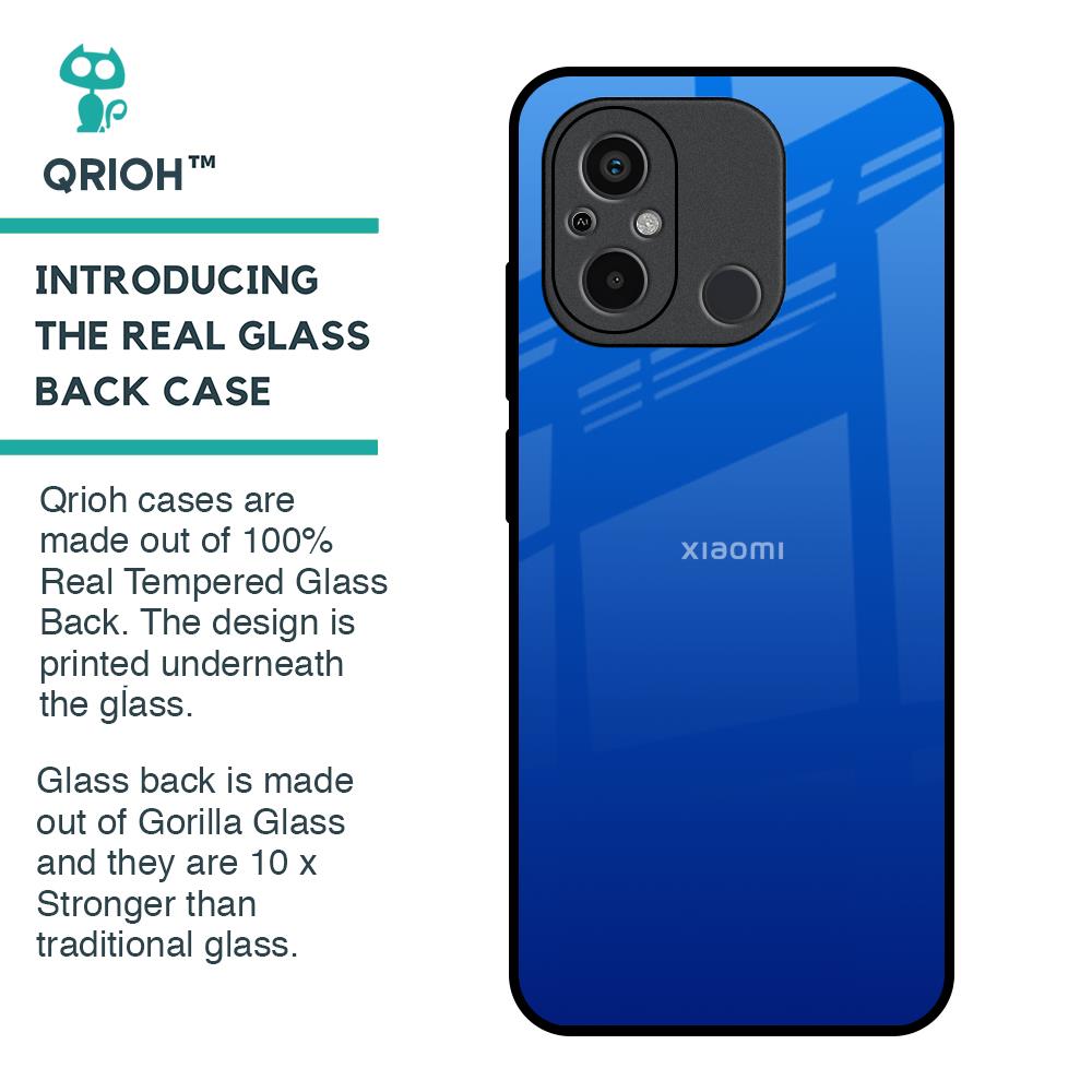 Egyptian Blue Glass Case for Redmi 12C