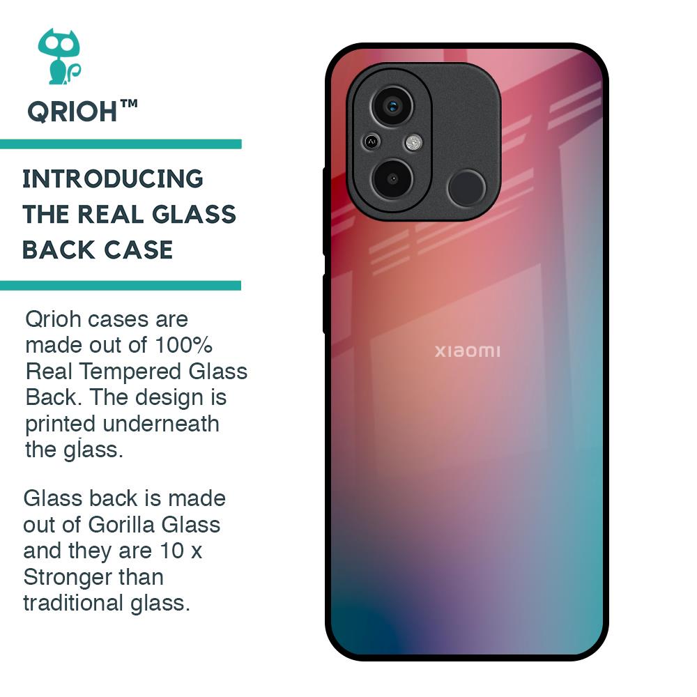 Dusty Multi Gradient Glass Case for Redmi 12C