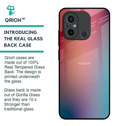 Dusty Multi Gradient Glass Case for Redmi 12C