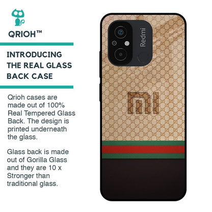 High End Fashion Glass case for Redmi 12C