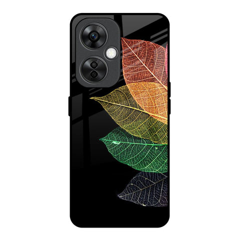 Colorful Leaves OnePlus Nord CE 3 Lite 5G Glass Back Cover Online
