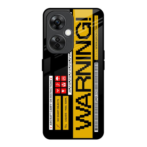 Aircraft Warning OnePlus Nord CE 3 Lite 5G Glass Back Cover Online