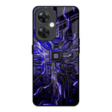 Techno Color Pattern OnePlus Nord CE 3 Lite 5G Glass Back Cover Online