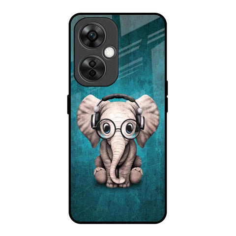 Adorable Baby Elephant OnePlus Nord CE 3 Lite 5G Glass Back Cover Online