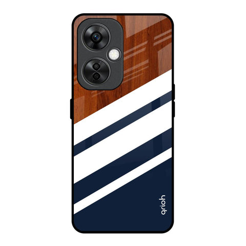 Bold Stripes OnePlus Nord CE 3 Lite 5G Glass Back Cover Online