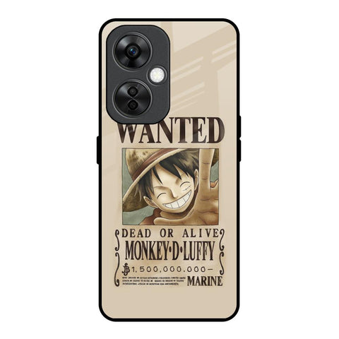 Luffy Wanted OnePlus Nord CE 3 Lite 5G Glass Back Cover Online