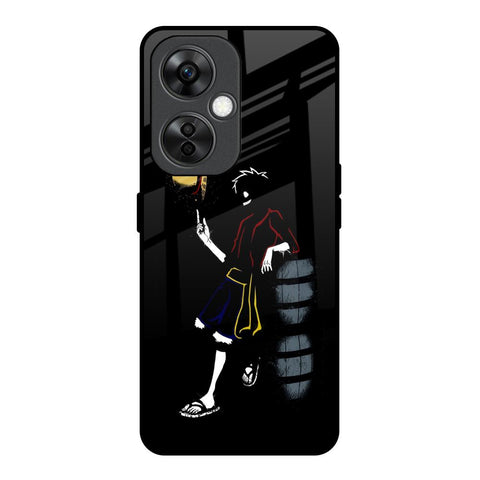 Luffy Line Art OnePlus Nord CE 3 Lite 5G Glass Back Cover Online