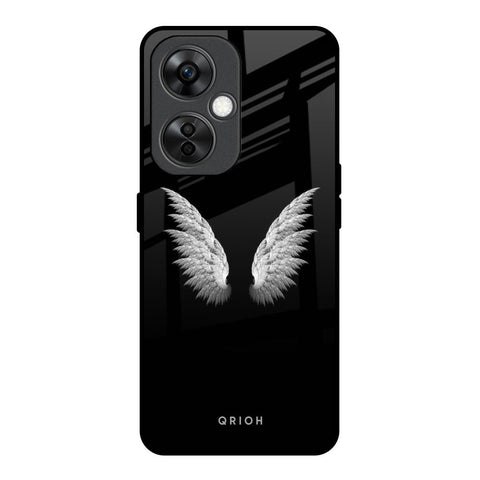White Angel Wings OnePlus Nord CE 3 Lite 5G Glass Back Cover Online