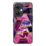 Electroplated Geometric Marble OnePlus Nord CE 3 Lite 5G Glass Back Cover Online