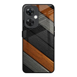 Tri Color Wood OnePlus Nord CE 3 Lite 5G Glass Back Cover Online