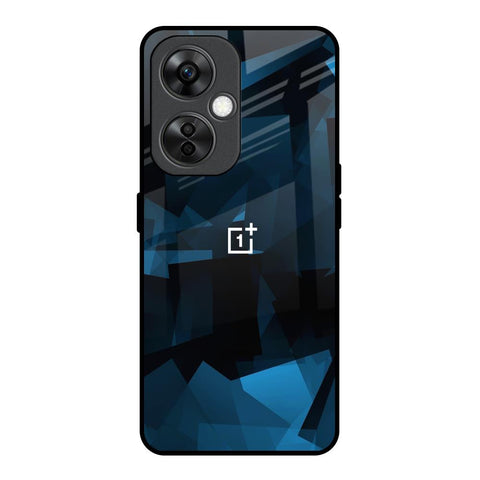 Polygonal Blue Box OnePlus Nord CE 3 Lite 5G Glass Back Cover Online