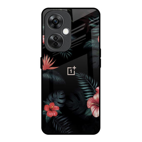 Tropical Art Flower OnePlus Nord CE 3 Lite 5G Glass Back Cover Online
