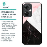Marble Collage Art Glass Case For OnePlus Nord CE 3 Lite 5G